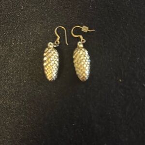Gold Pinecone Dangle earrings